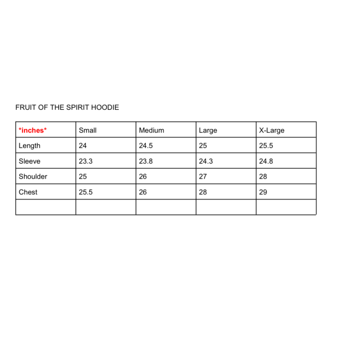 ‘FRUIT OF THE SPIRIT’ HOODIE