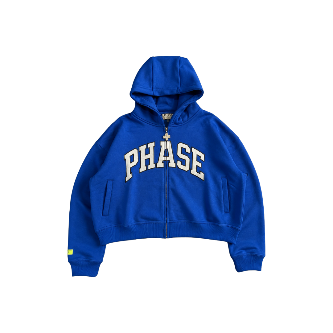 ‘Royal’ Zip up Hoodie