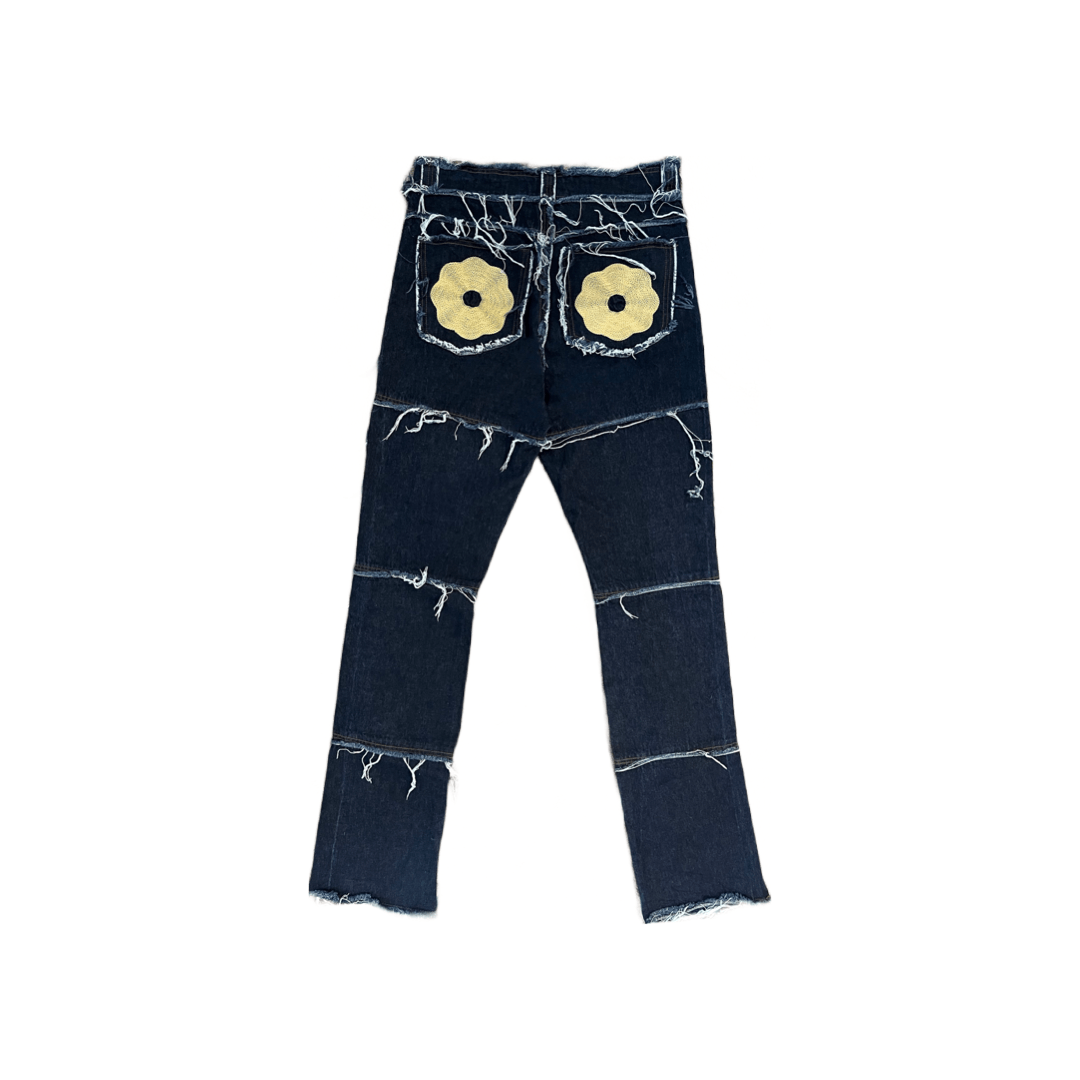 Frayed Stacked Denim