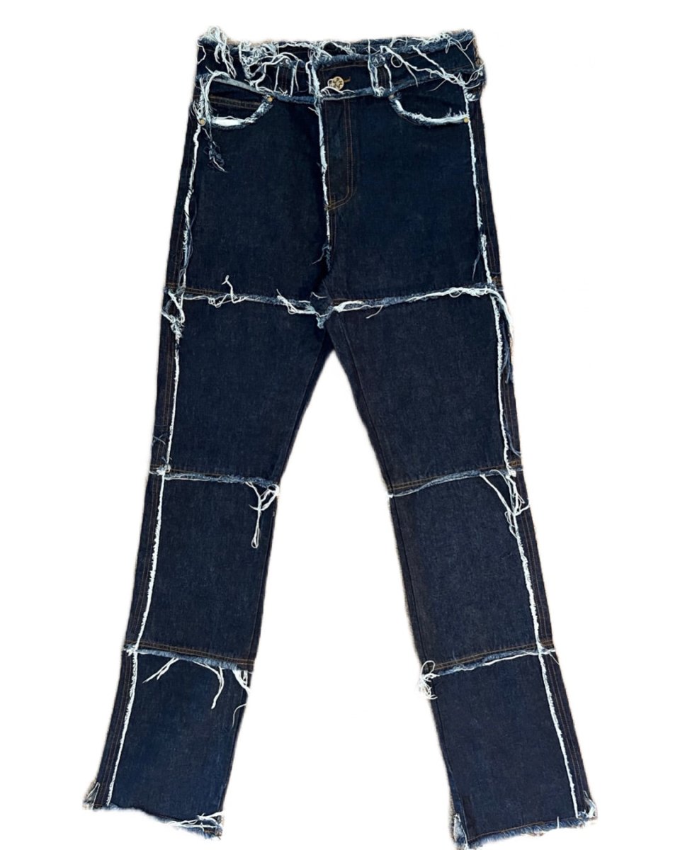 Frayed Stacked Denim