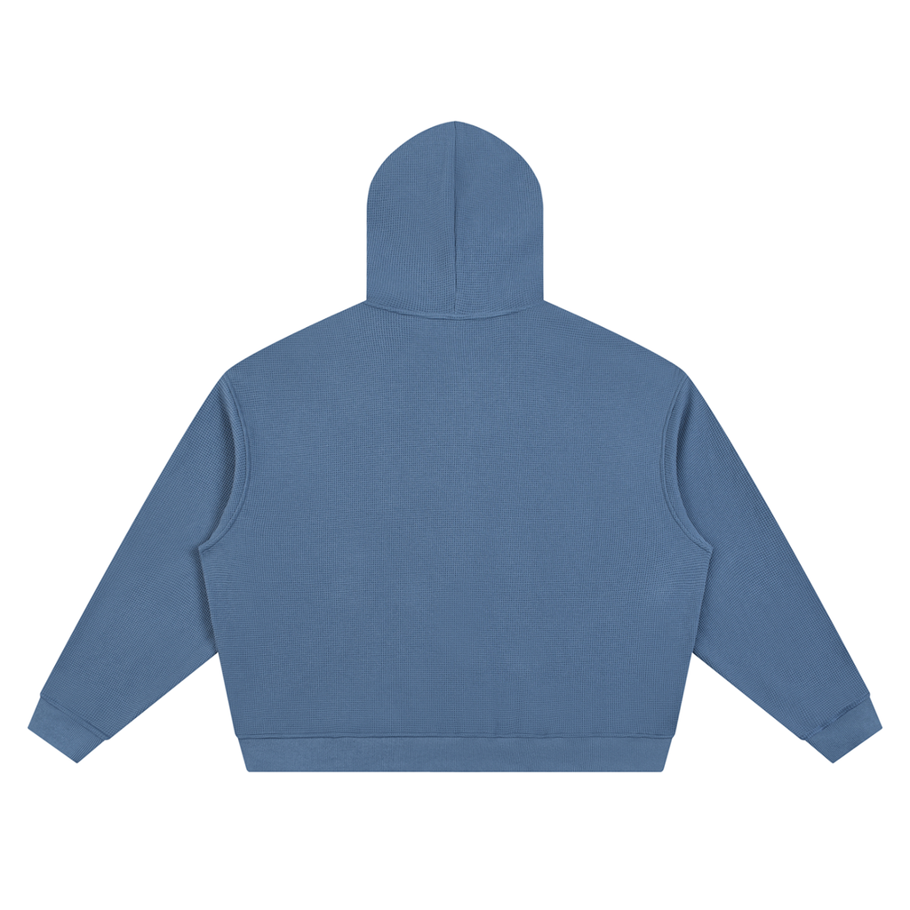 'Cross Logo' Waffle Zip-Up