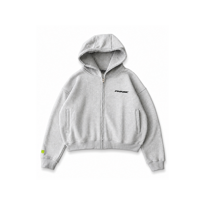 ‘Logo’ Zip Up Hoodie