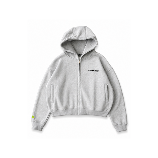 ‘Logo’ Zip Up Hoodie
