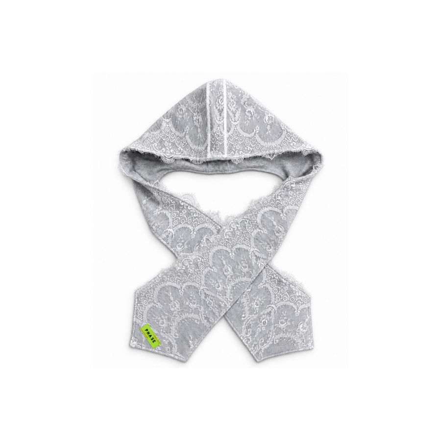 Laced Hooded Scarf