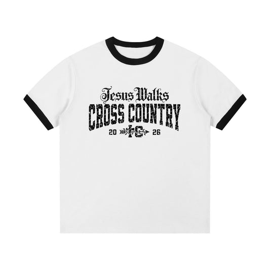 Jesus Walks Ringer Tee