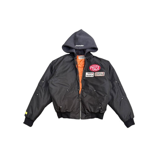 PHASE Hooded Bomber Jacket - PHASE